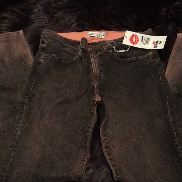 Wildfox Denim - Wildfox jeans with peach colored base and black